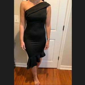 Asos Black Midi Dress